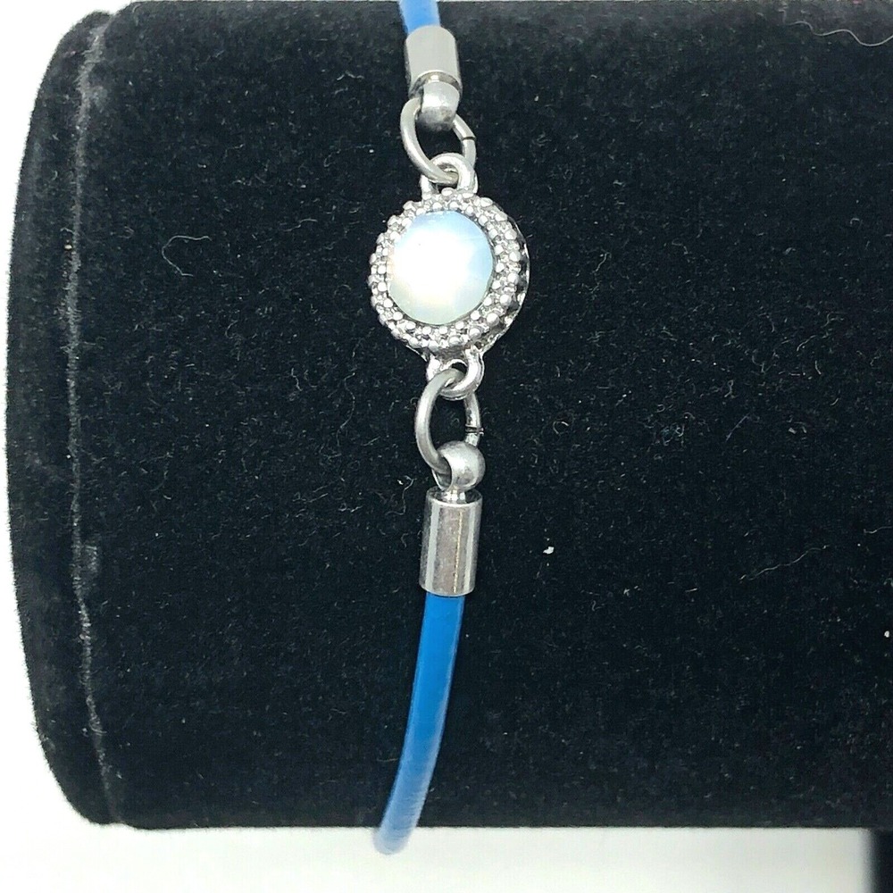 Lia Sophia‎ Bracelet Fashion Jewelry Blue Corded Faux Opal NWT